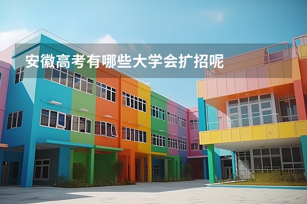 安徽高考有哪些大学会扩招呢