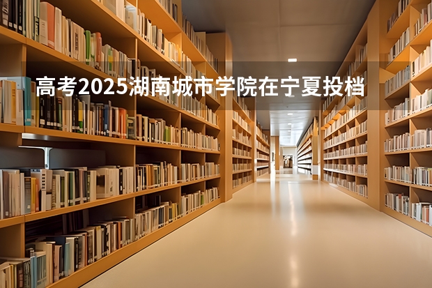 高考2025湖南城市学院在宁夏投档分数线（2026参考）